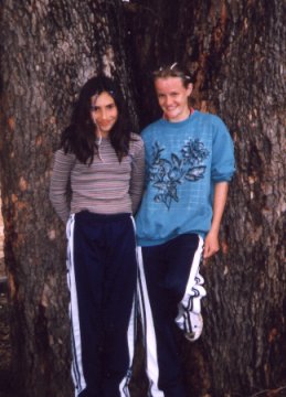 Leece and a friend